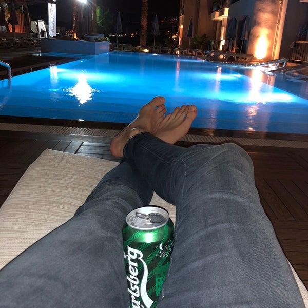 Photo taken at Alaaddin Beach Hotel by Ömer Y. on 9/26/2019
