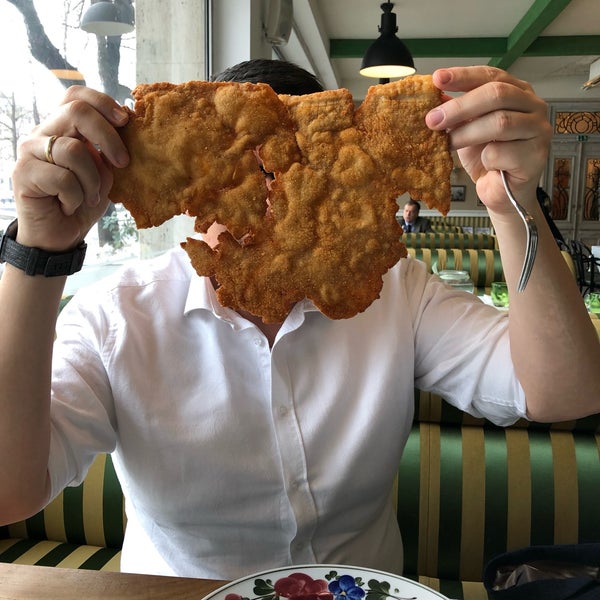 Great for typical Slovak food - check out the size of schnitzel! Also, music and service is great, plus views are overlooking a historic square. Doesn’t get better than that :)