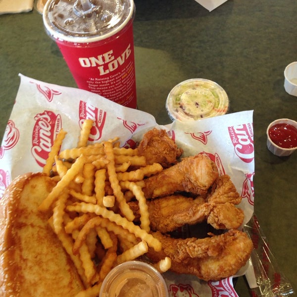 Photo taken at Raising Cane&#39;s Chicken Fingers by Andrea A. on 3/13/2014