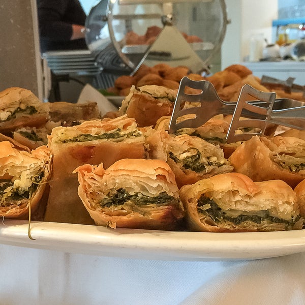 Traditional, yummy spinach pies, made with the most fresh local ingredients! A mouthwatering recipe served for breakfast at our hotel.