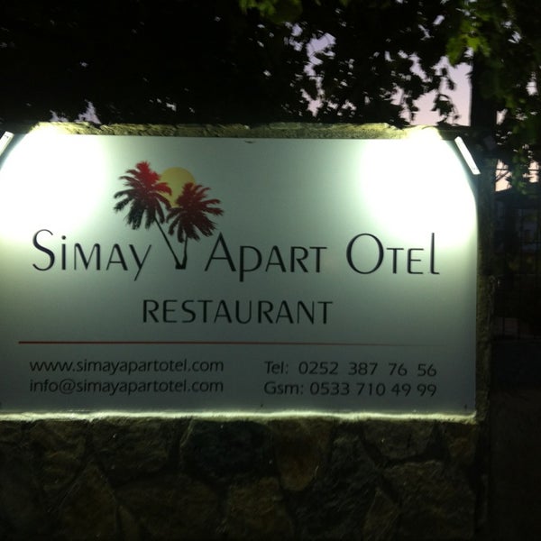 Photo taken at Simay Apart Otel &amp; Restaurant by Erhan T. on 6/15/2013