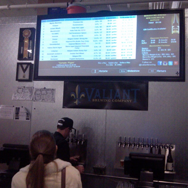 Photo taken at Valiant Brewing Company by Brian on 12/29/2013