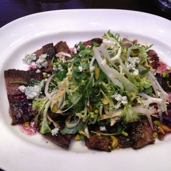 Steak salad is nice