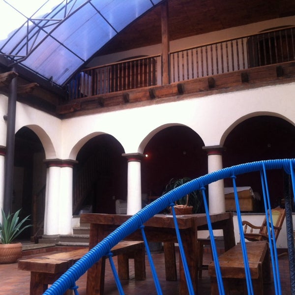 Photo taken at Puerta Vieja Hostel by Anja on 3/10/2014
