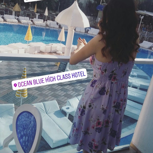 Снимок сделан в Ocean Blue High Class Hotel пользователем Selda 👩 Ç. 10/16/2018