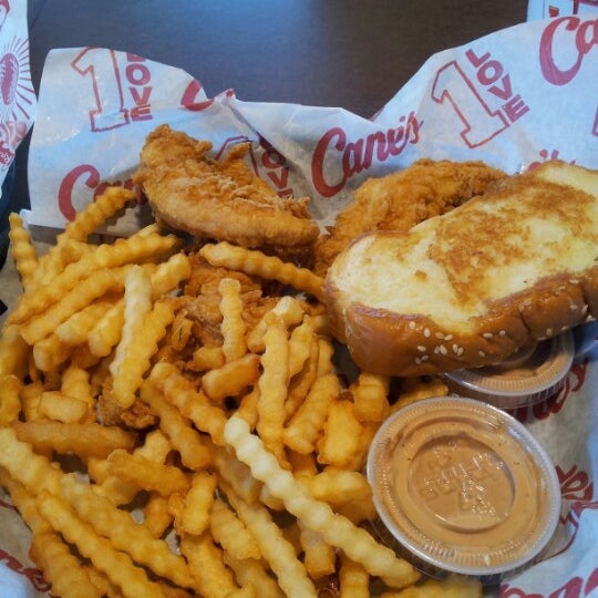 Photo taken at Raising Cane&#39;s Chicken Fingers by Raquel S. on 2/2/2013