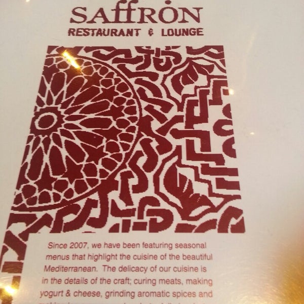 Foto tirada no(a) Saffron Restaurant &amp; Lounge por Kim R. em 9/8/2013