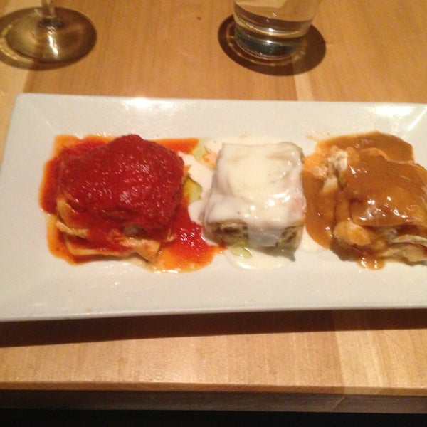 Was absolutely delicious!   Order the lasagna tasting platter.