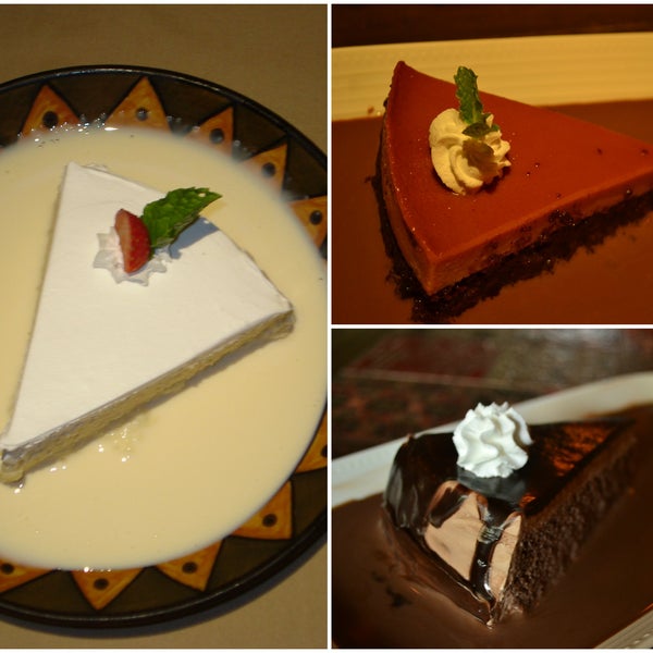 Love cake for dessert? Choose from the Tres Leches, the Impossible cake or the Chocolate Tres Leches.