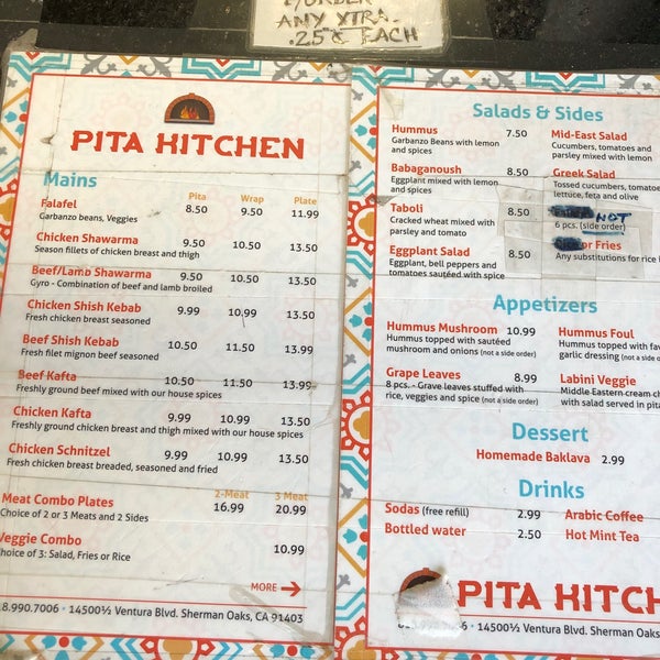 Pita Kitchen 14500 Ventura Blvd