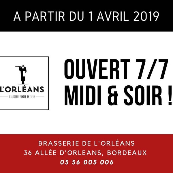 Photo prise au Brasserie l&#39;Orleans par Brasserie l&#39;Orleans le4/5/2019