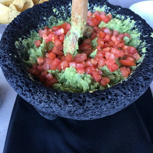 Table side guacamole made right in front of you. Refreshing and authentic
