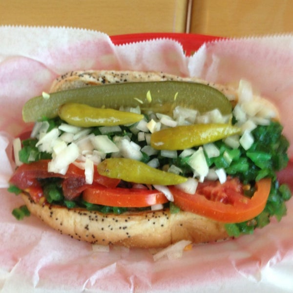 Chicago dog is not on the menu but you can order it!