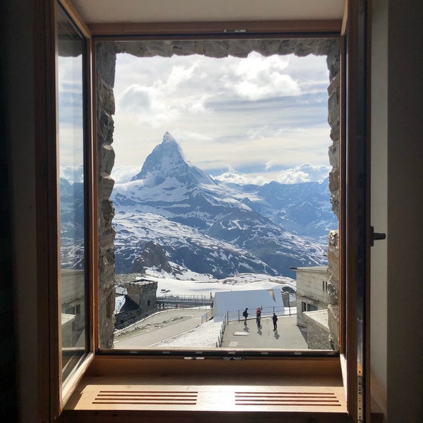 Photo taken at 3100 Kulmhotel Gornergrat Zermatt by Buping W. on 6/8/2018