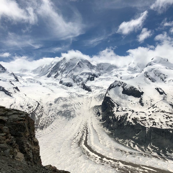 Photo taken at 3100 Kulmhotel Gornergrat Zermatt by Buping W. on 6/7/2018