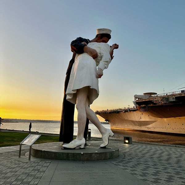 Embracing Peace Statue Outdoor Sculpture in Marina