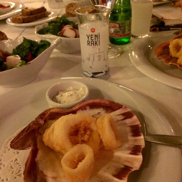 Photo taken at Kalkan Balık Restaurant by Ferhan Ö. on 5/1/2015