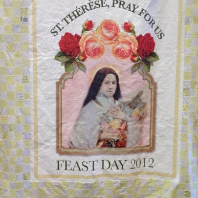 Photo taken at National Shrine of St. Therese by Robin W. on 10/1/2012