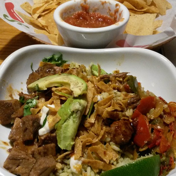 I love chips and salsa. Better than Mexican restaurants. I had the Prime Rib Mexi fresh bowl. So good!