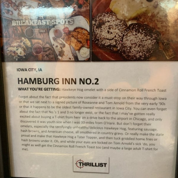 รูปภาพถ่ายที่ Hamburg Inn No. 2 โดย Harrison F. เมื่อ 6/30/2019