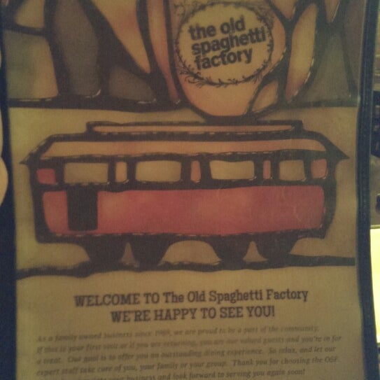 Photo taken at The Old Spaghetti Factory by Jessica C. on 12/28/2013