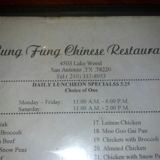 Lung fung menu best sale