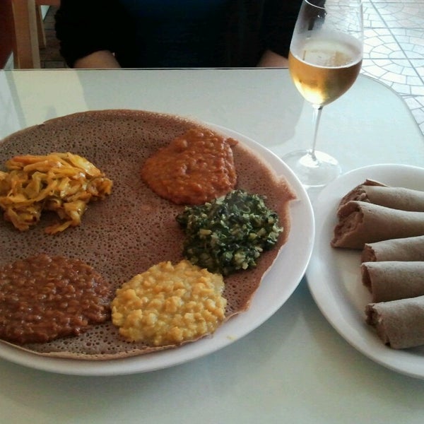 Photo taken at Walia Ethiopian Cuisine by Steven W. on 3/2/2013