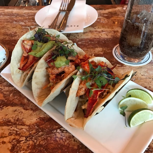 Try their Lobster Tacos 🌮 on the bar menu ... outstanding 👍🏽