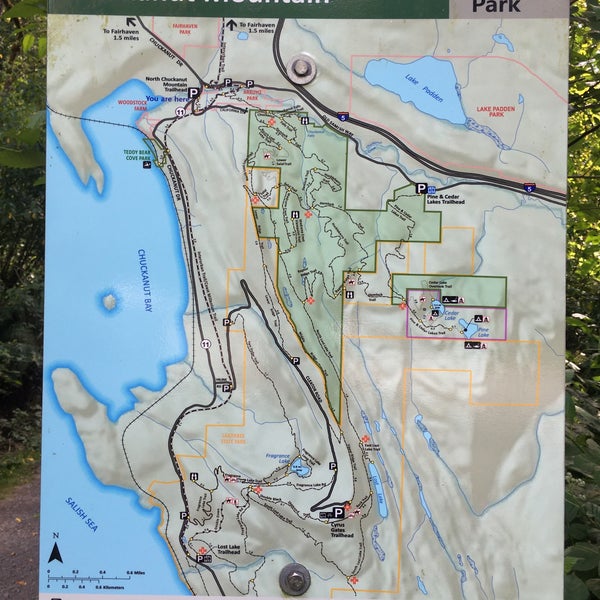 Chuckanut Mountain Trail Map North Chuckanut Mountain Trailhead - Bellingham, Wa