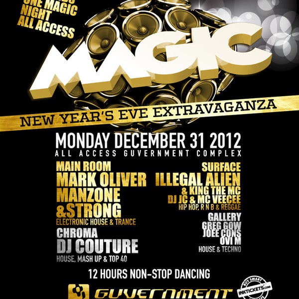 Guvernment New Years Eve 2013 at Monday, Dec 31, 2012, 08:00 PM