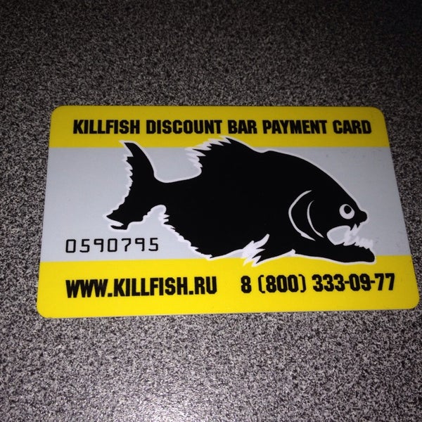 Карта killfish discount bar