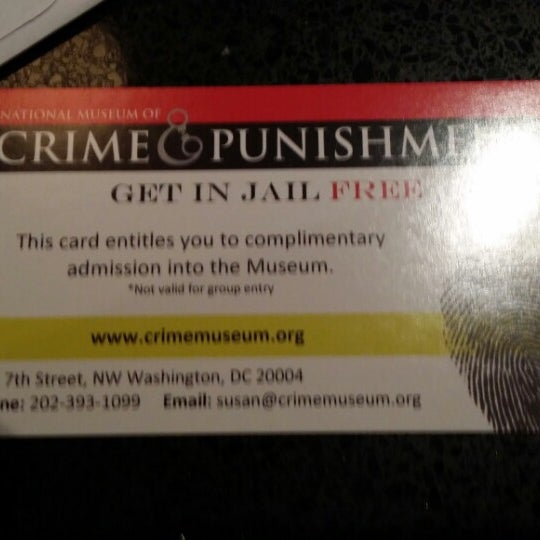 Photo taken at National Museum of Crime &amp; Punishment by Kurt K. on 12/27/2014