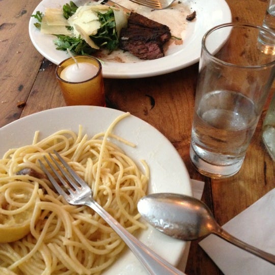 Photo taken at Saggio Restaurant by Olga M. on 10/6/2012