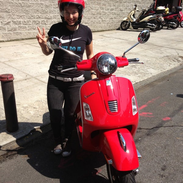 Photo taken at Vespa Brooklyn / Aprilia Brooklyn / Moto Guzzi Brooklyn by Stephanie C. on 5/29/2013