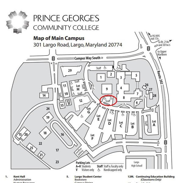 To prepare for New Student Convocation, Queen Anne/Parking Lot K (circled in red) will close temporarily Wednesday, August 21, 2013 starting 12 a.m. through Friday, August 23, 2013 ending 12 p.m.