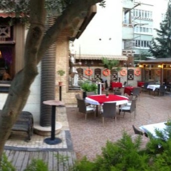 Photo taken at Rodos Balık Restaurant by Muharrem A. on 4/22/2014
