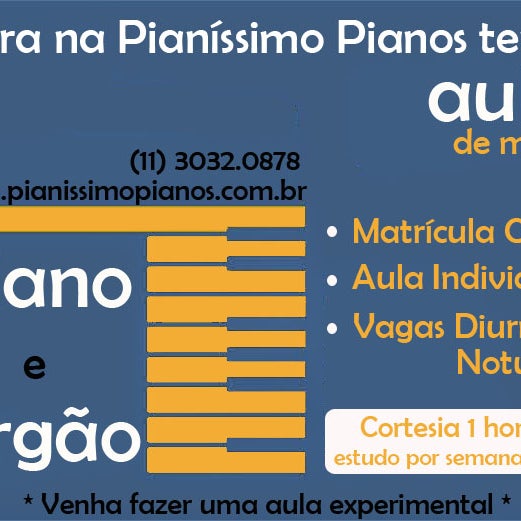 Das Foto wurde bei Pianíssimo Pianos e Escola de Música von Pianíssimo Pianos e Escola de Música am 8/1/2017 aufgenommen