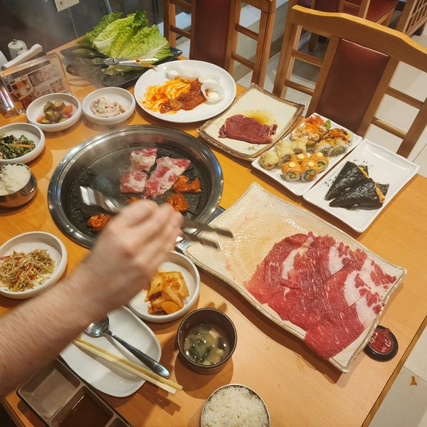 the Friday eat all  can. It is amazing. All selections of meat are delectable  For 150 QAR each person, all in with drinks and korean icecream in the end is worth it!