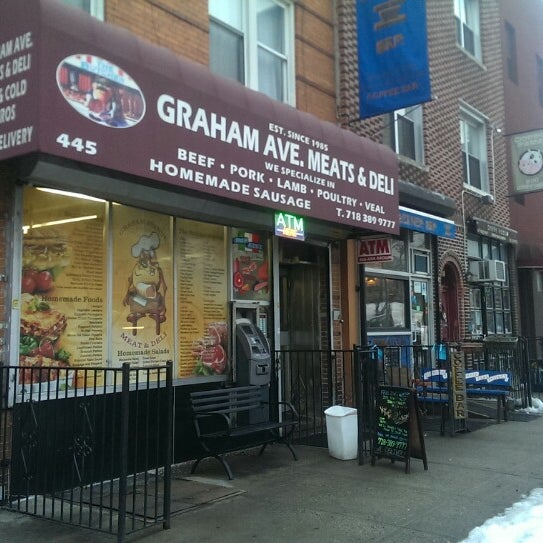 Photo taken at Graham Avenue Meats and Deli by Scott H. on 2/19/2014