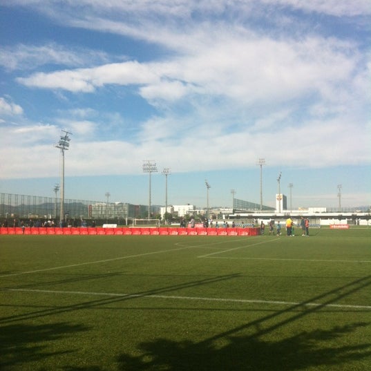 Photo taken at Ciutat Esportiva Joan Gamper FCBarcelona by Andrés T. on 10/14/2012