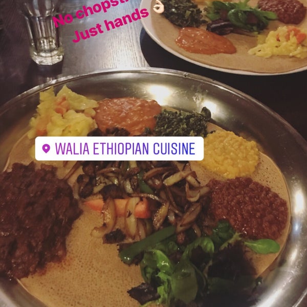 Photo taken at Walia Ethiopian Cuisine by Gul U. on 4/12/2019