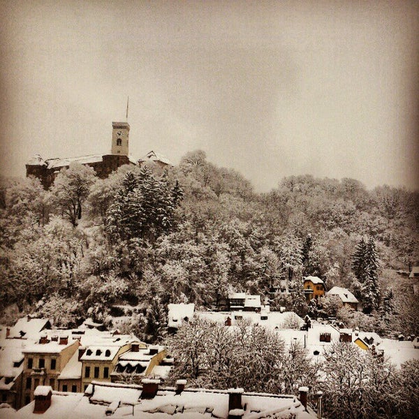 Photo taken at Ljubljana Castle by Aleksander H. on 1/14/2013