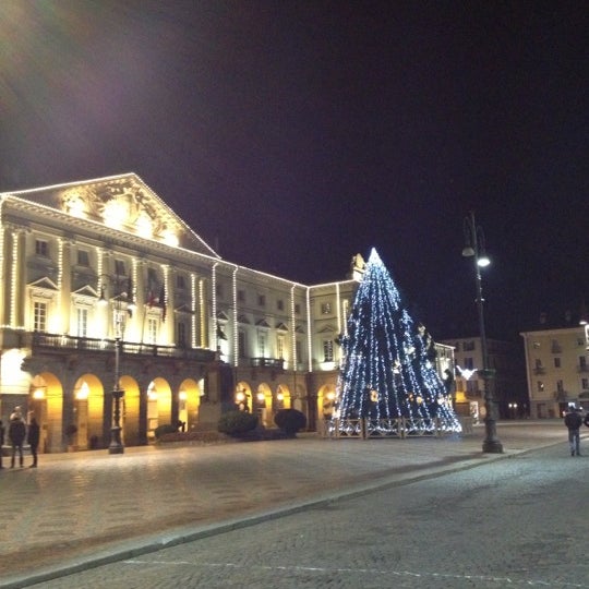 Photo taken at Piazza Chanoux by Fiammetta B. on 12/1/2012