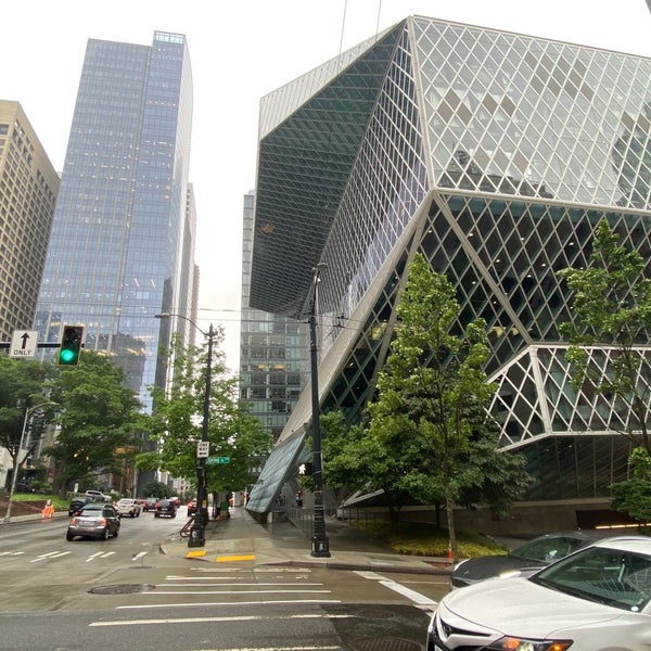 Photo taken at Seattle Central Library by Nic T. on 6/10/2023