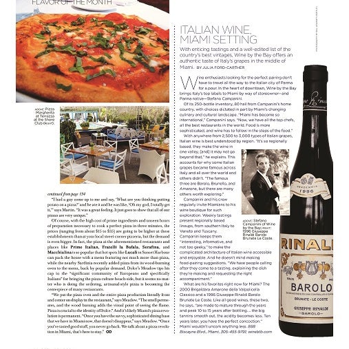 Wine by the Bay featured in the November 2013 issue of Ocean Drive Magazine!