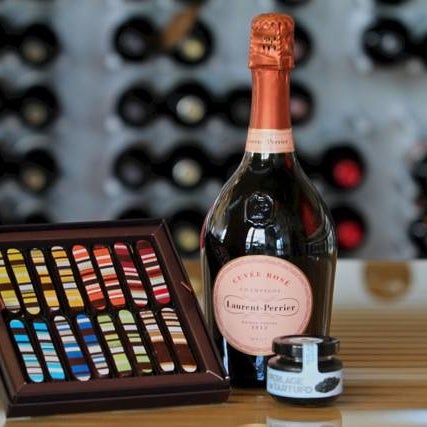 Delicately spoil yourself with us! This Dec's Special Offer: Champagne Laurent Perrier Rose', Perles of Truffle Caviar and Darcis "Fingers" Chocolate Was $146.90 Now $125.00 http://www.winebtb.com