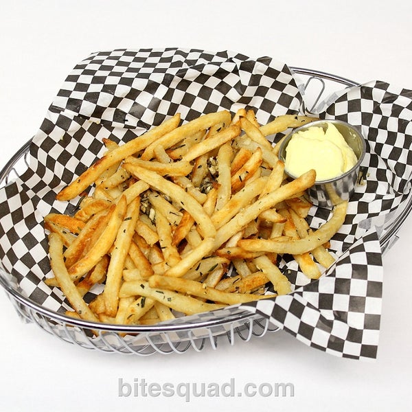 Three words. Rosemary. Garlic. Fries. They're truly amazing. Get 'em delivered by www.bitesquad.com. Use coupon code FOURSQUARE at check out for $5 off your first order!