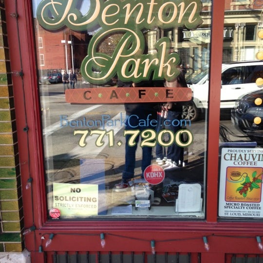 Photo taken at Benton Park Cafe &amp; Coffee Bar by MasonShow on 11/4/2012