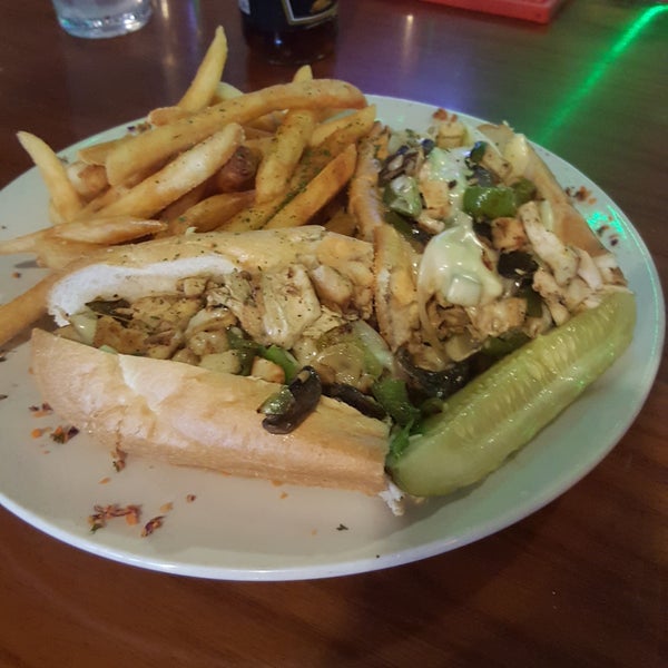 Steak philly is better than the chicken. Chicken was on the dry side