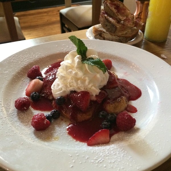 Croissant french toast with fresh berries!
